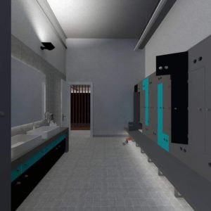 Changing room - 3d Rendering by 1.61Studio